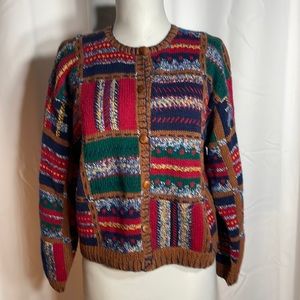 Vintage casual corner hand knit sweater